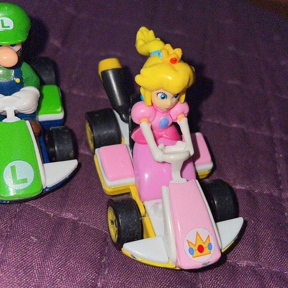 All3 Mario Luigi Princess Peach HOT WHEELS metal Mario kart 2018 Nintendo Matell - Picture 5 of 10
